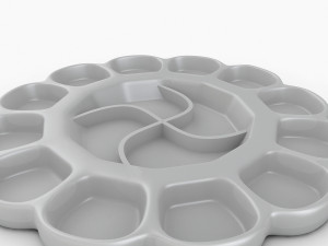 paint mixing tray Model 3D