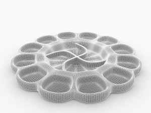 paint mixing tray Model 3D