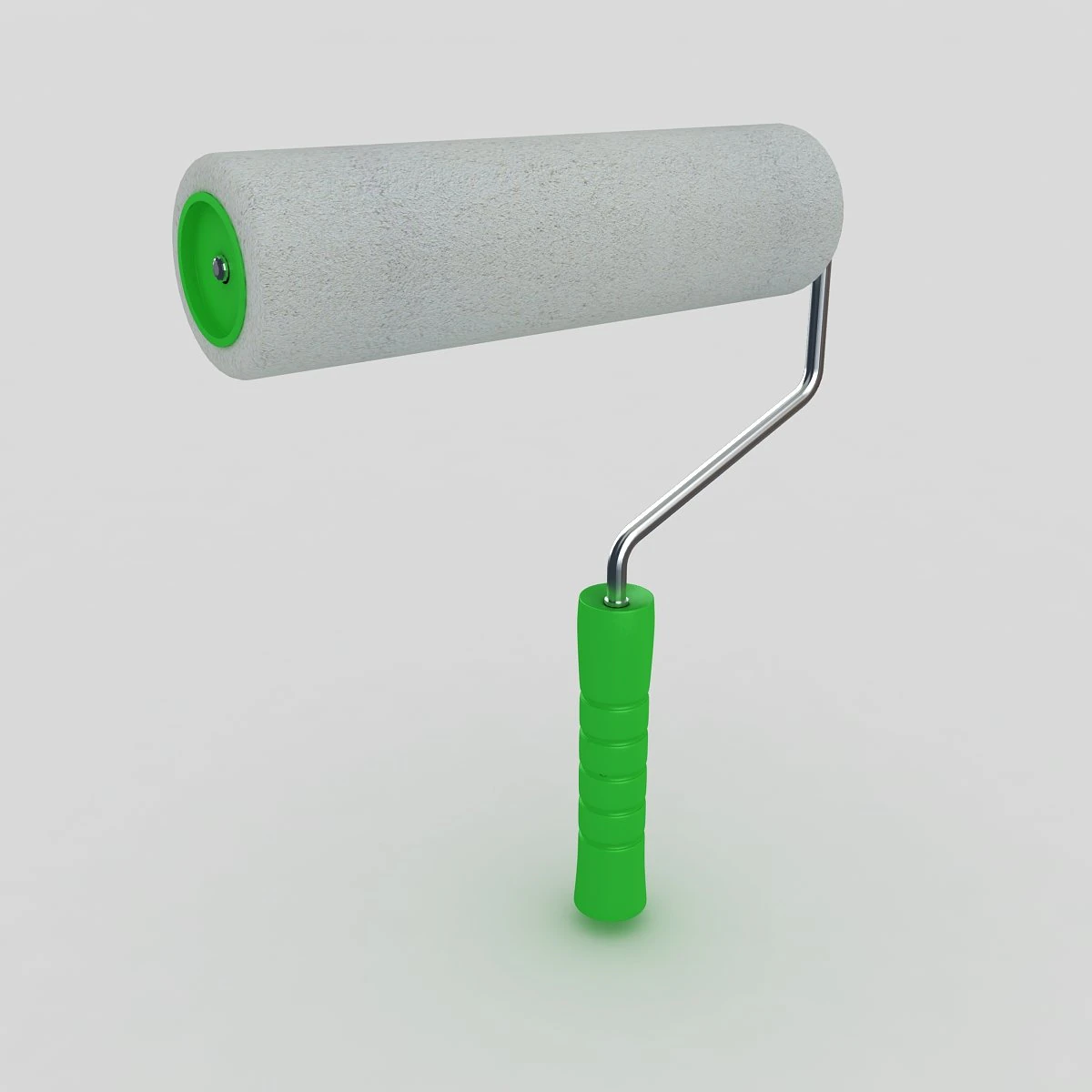 paint roller brush 3D Model .c4d .max .obj .3ds .fbx .stl .blend 