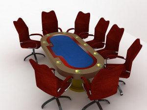poker table 3D Model