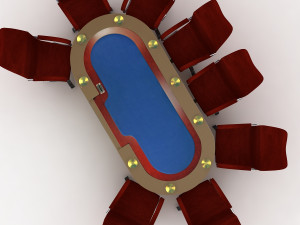 poker table 3D Model