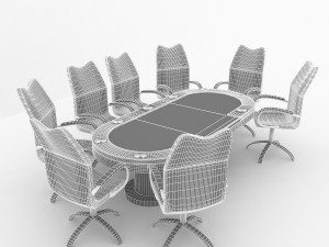 poker table 3D Model