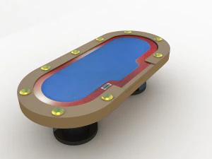 Pokertisch 3D Modell