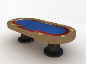 poker table Model 3D