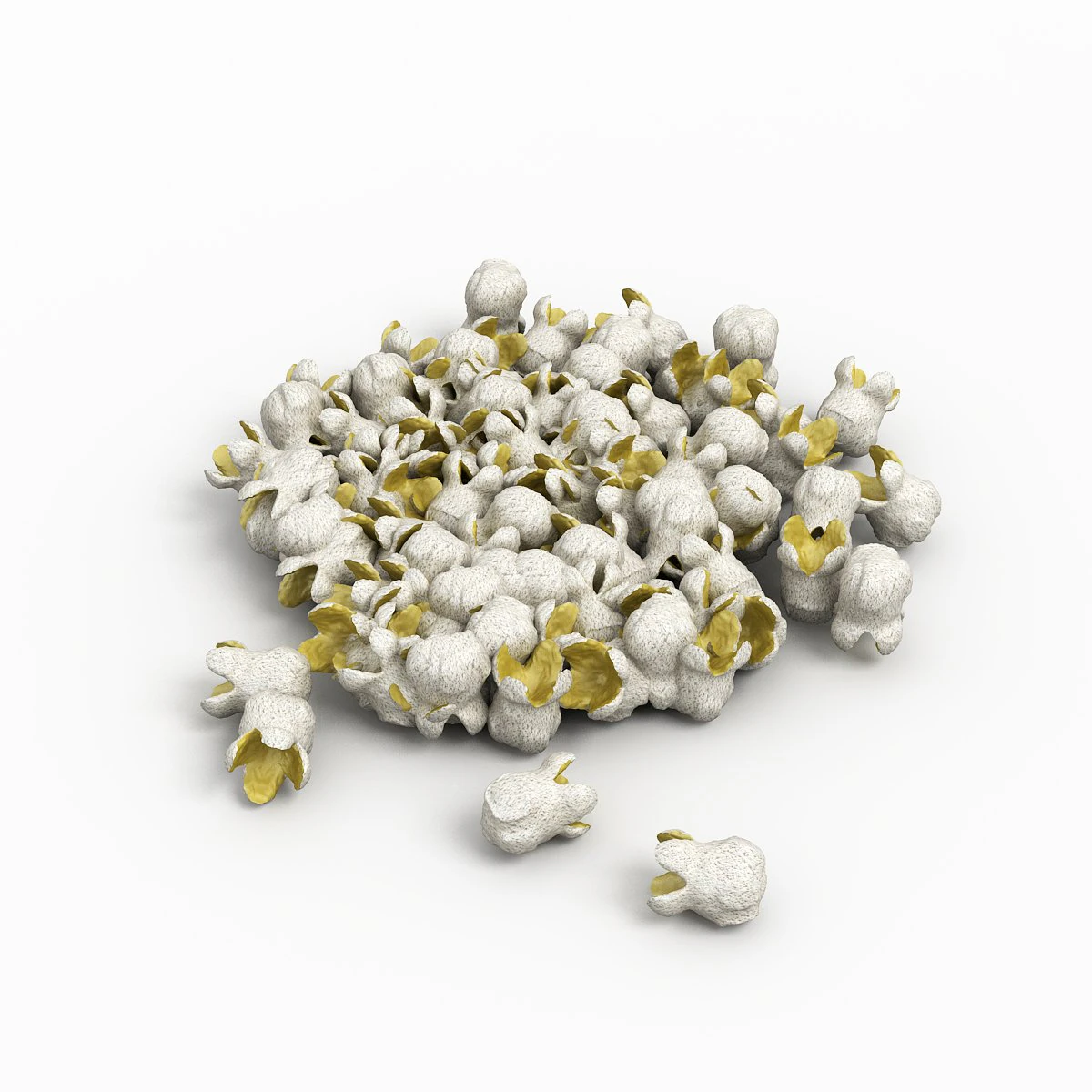 popcorn 3D Model .c4d .max .obj .3ds .fbx .stl .blend