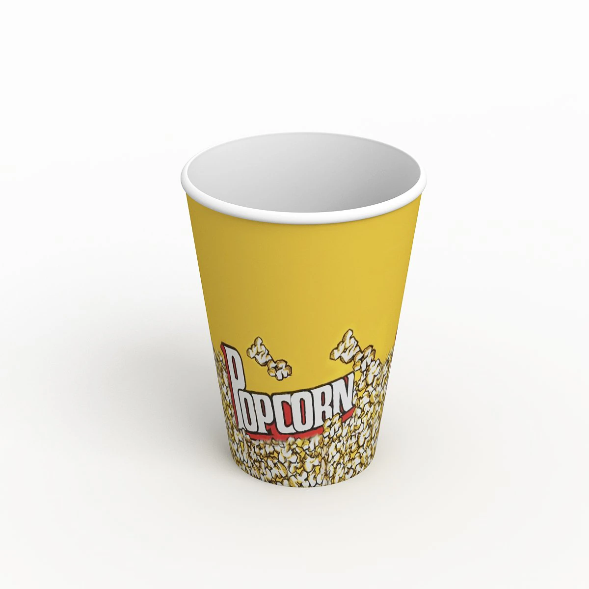 taza de palomitas de ma&iacute;z Modelo 3D .c4d .max .obj .3ds .fbx .stl .blend 