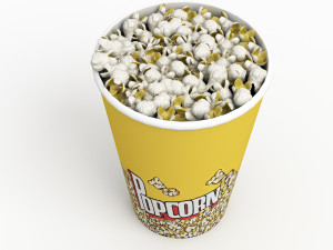 popcorn cup Modelo 3D
