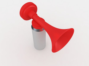 portable air horn 3D 模型