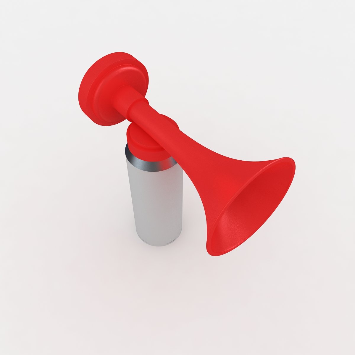 Сигнал пневматический 1-рож. Горн 3. Горн 3. Вувузела духовой музыкальный инструмент. Пневматический горн 3д модель.