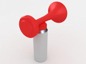 portable air horn 3D 模型