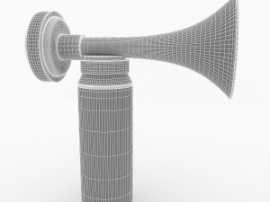 portable air horn 3D 模型