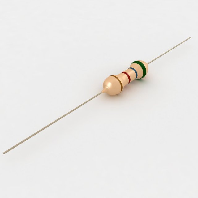resistor 3D Model .c4d .max .obj .3ds .fbx .stl .blend 