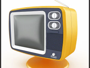 televisi retro Model 3D