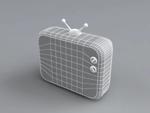 retro tv 2 3D Model