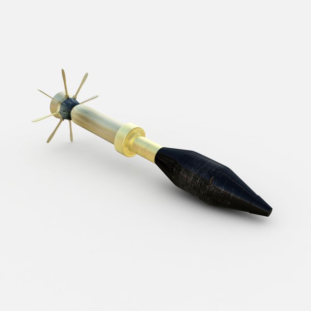 m72 antitank rocket 3D Model .c4d .max .obj .3ds .fbx .stl .blend 