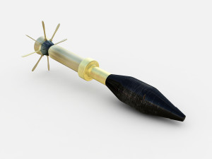 m72 antitank rocket 3D 模型