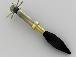 m72 antitank rocket 3D Model