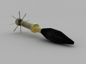 m72 antitank rocket 3D Model