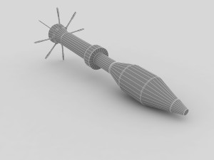 m72 antitank rocket 3D Model