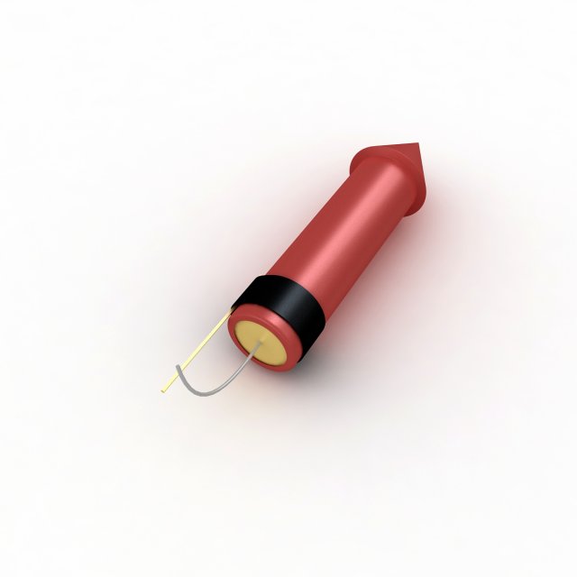 rocket firework 3Dモデル .c4d .max .obj .3ds .fbx .stl .blend 