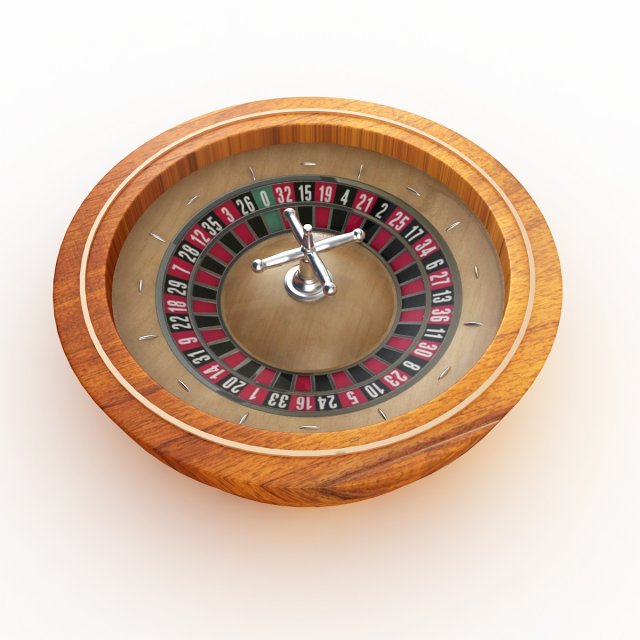 roulette Model 3D .c4d .max .obj .3ds .fbx .stl .blend 