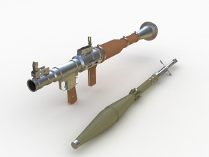 rpg-7 rocket launcher 3D-Modell