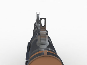 rpg-7 rocket launcher 3D Model