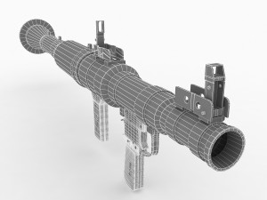 rpg-7 rocket launcher 3D Model