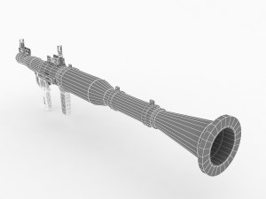 rpg-7 rocket launcher 3D Model