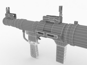 rpg-7 rocket launcher 3D Model