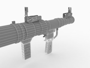 rpg-7 rocket launcher 3D Model