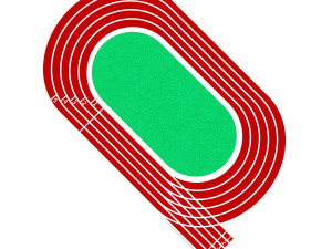 running track Modèle 3D