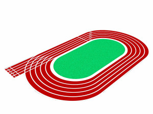 running track Modèle 3D