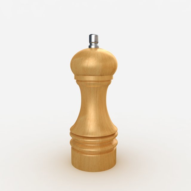salt mill Modelo 3D .c4d .max .obj .3ds .fbx .stl .blend 