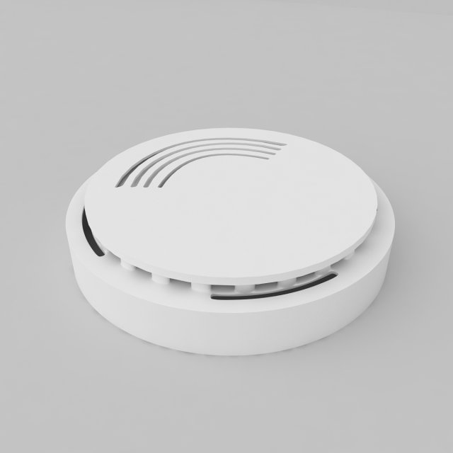 smoke detector Modelo 3D .c4d .max .obj .3ds .fbx .stl .blend 