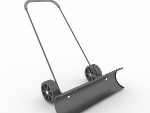 snow shovel on wheels Model 3D