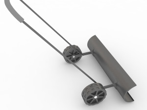 snow shovel on wheels 3D Модель