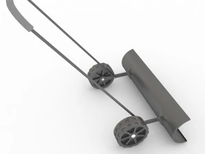 snow shovel on wheels 3D Model