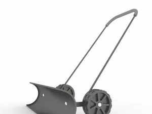 snow shovel on wheels 3D Model