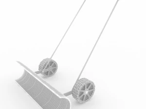 snow shovel on wheels 3D Model