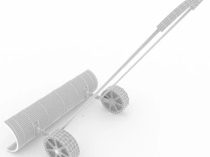 snow shovel on wheels 3D Model