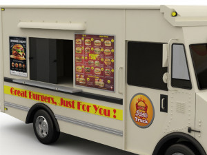 burger truck 3D मॉडल