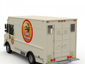 burger truck 3D मॉडल