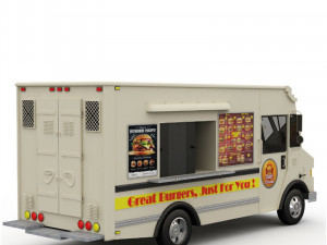 burger truck 3D मॉडल