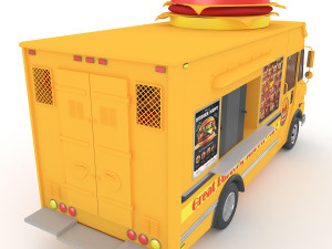 burger truck 3D 模型