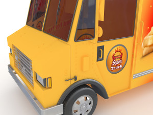 burger truck 3D 模型