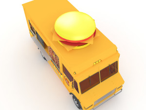 burger truck 3D 模型