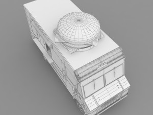 burger truck 3D 模型