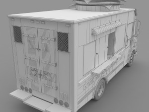 burger truck 3D 模型