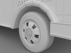 burger truck 3D 模型